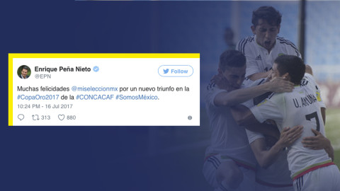 Celebra EPN victoria de la Selección en Copa de Oro