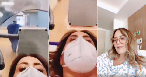 Dan de alta del hospital a Andrea Legarreta tras padecer neumonía