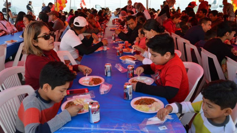 Inauguran evento de Banco de Alimentos