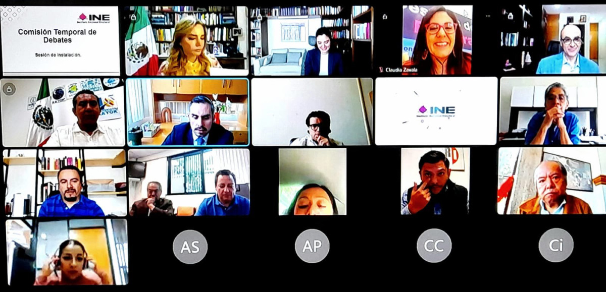 INE instala Comisión Temporal de Debates, serán 3 presidenciales