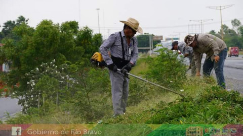 Realizan trabajos de limpieza en Libramiento