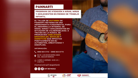 Impulsa DIF-Reynosa desarrollo integral de la niñez a través del arte en PANNARTI