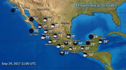 Se esperan tormentas en noreste, oriente y sureste del país