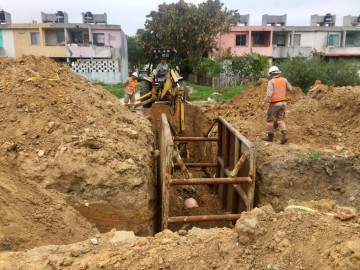 Realiza COMAPA Altamira la reubicación de un colector en sector Villas del Sol