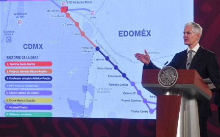 Se prevé que el trolebús Chalco-Santa Martha esté listo en el primer trimestre de 2024