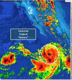 Se acerca Norma a Jalisco, BCS y Colima