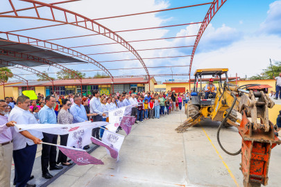 Inició Gobierno de Carlos Peña Ortiz construcción de Techumbre por 3.2 MDP 
