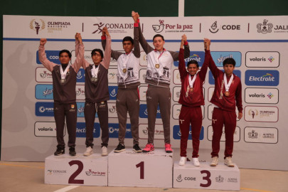 Buena cosecha de medallas para Tamaulipas en Frontón durante la Olimpiada Nacional CONADE 2025