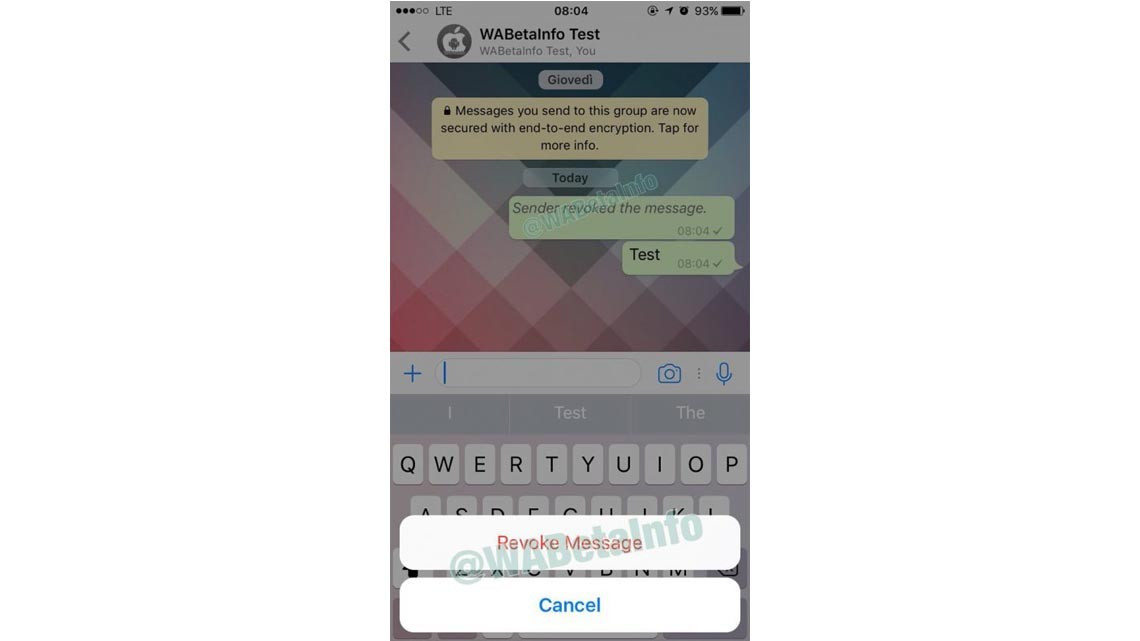 WhatsApp podría dejar que borres mensajes enviados por error