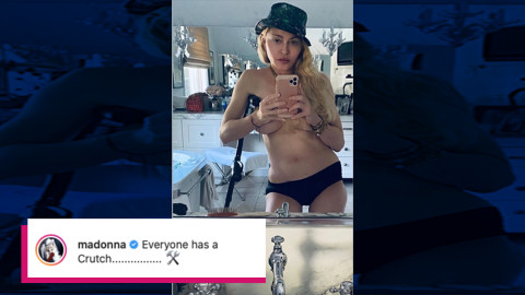 Madonna comparte fotografía semidesnuda 