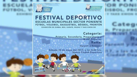 Invitan a asistir al festival deportivo en Nuevo Laredo 