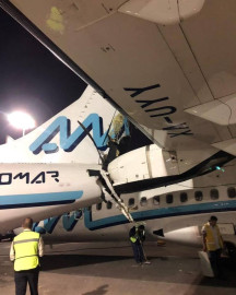 Aviones de Aeromar chocan en el AIMC