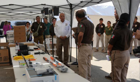 Recibe INM equipo donado por Embajada de EU para la atención de personas migrantes 