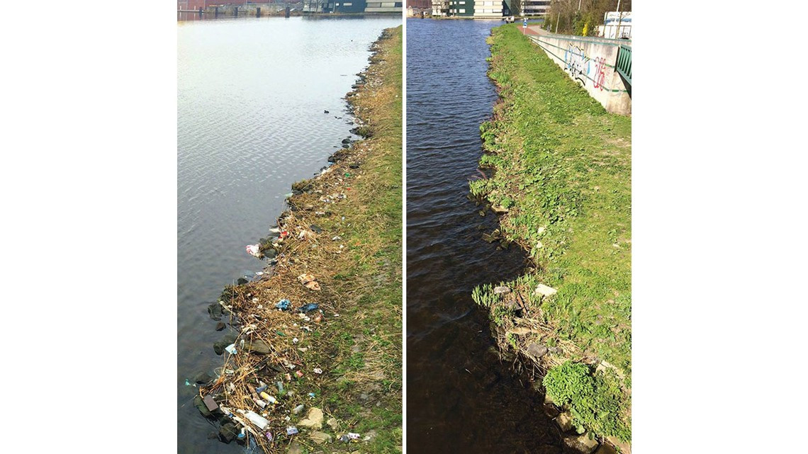 Limpia Río Schie, ¡y se vuelve viral!
