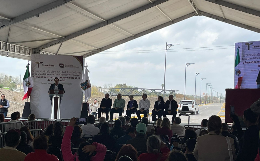 Avanza obra del bulevar Fundadores y revestimiento del Dren de Las Mujeres