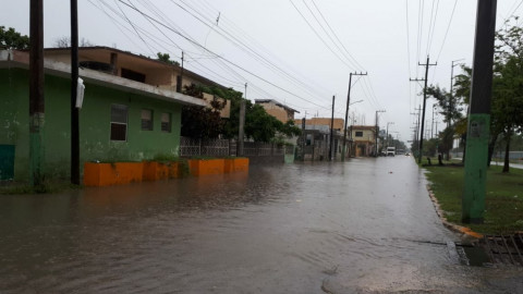  Lluvias inundan calles del sur de Tamaulipas