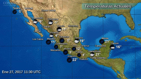 Predomina el clima frío en gran parte del país