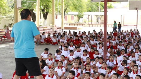 Realizan actividades en primarias por "Semana Nacional de Cultura Física y Deporte"