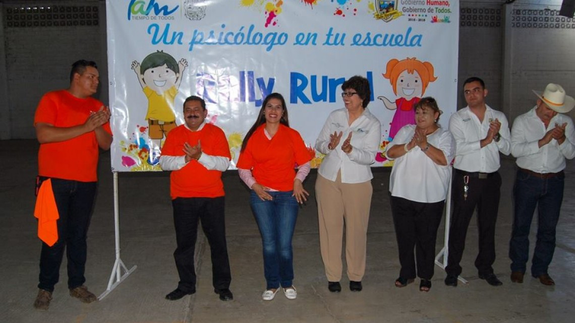 Realizan Rally Rural del programa "Un Psicólogo en Tu Escuela"