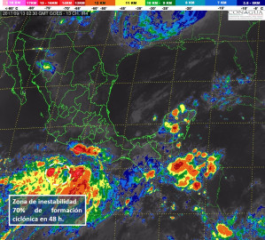 Se espera formación de depresión tropical al sur de Guerrero
