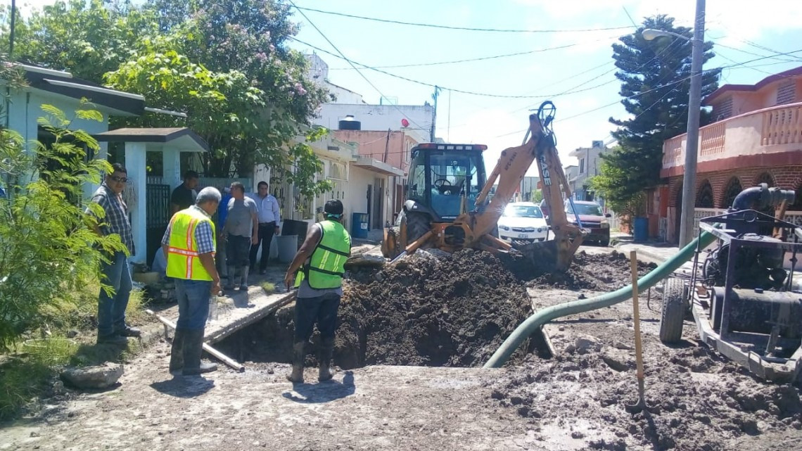 Reparan tubería que dejó sin agua a más de 200 colonias en Matamoros