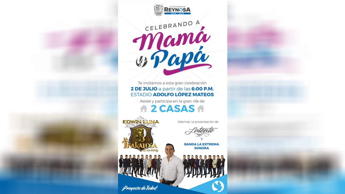 Celebrará Reynosa a Papás y Mamás