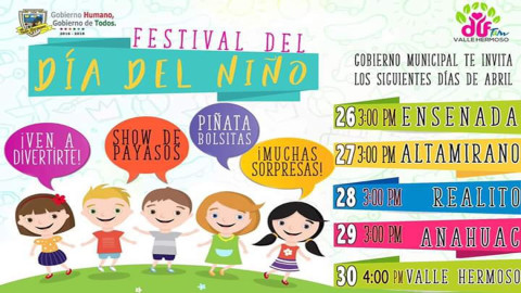 Ayuntamiento invita a celebración del "Día del niño"