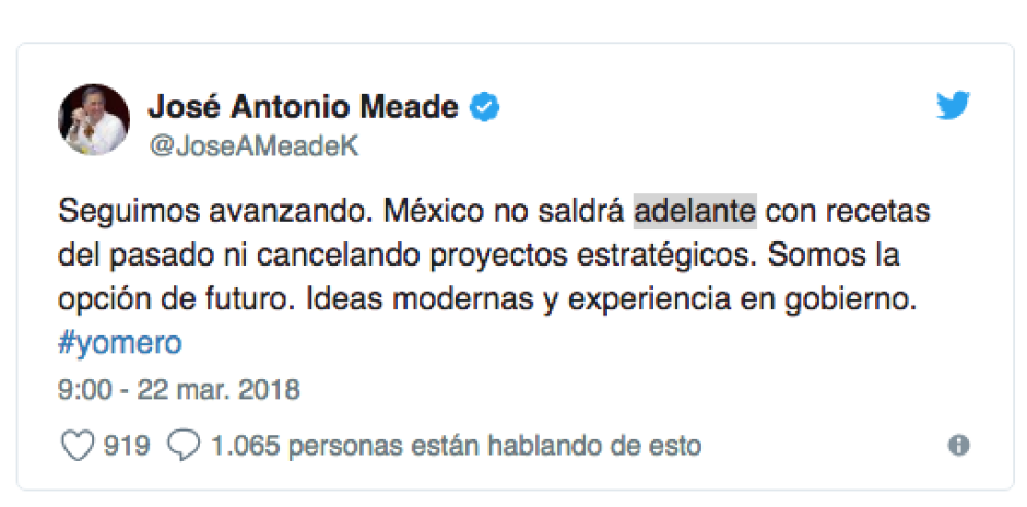 "El país saldrá adelante con ideas modernas": Meade
