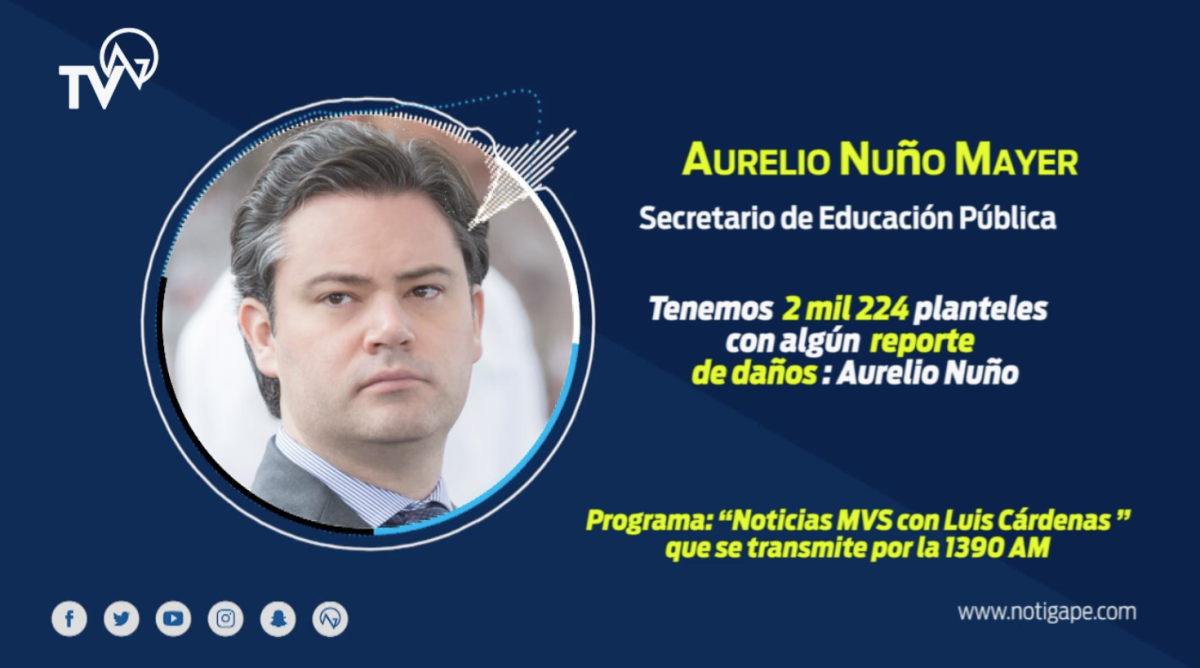 Tenemos 2 mil 224 planteles con algún reporte de daños: Aurelio Nuño