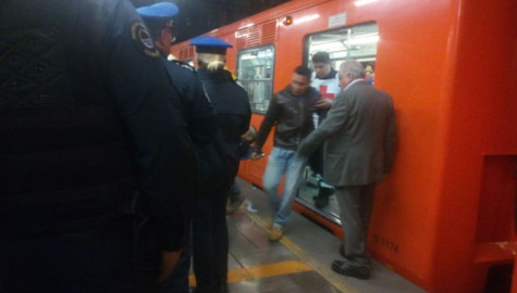 Riña en el Metro deja un herido con arma de fuego