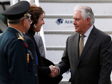 Rex Tillerson llega a México 