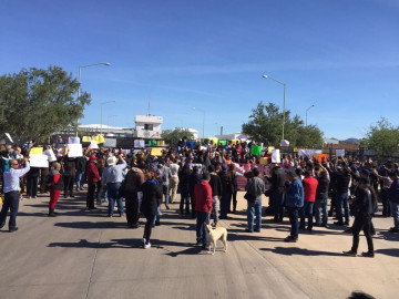 Protestan en Sonora en contra del incremento de la gasolina