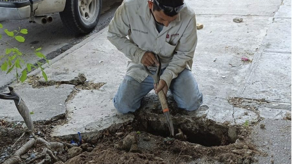 Restauró COMAPA líneas de conducción en diferentes sectores para devolver suministro de agua