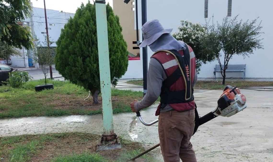 Sanea Gobierno de Reynosa plaza pública de Vista Hermosa 