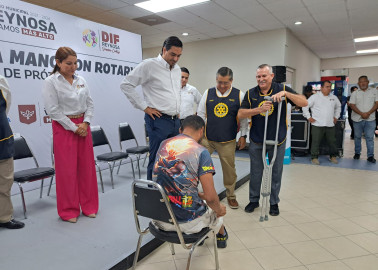 Club Rotario Reynosa y Municipio unen esfuerzos para otorgar prótesis