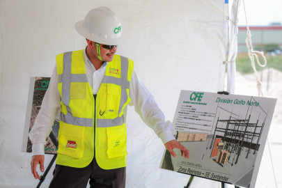 Supervisa SEDENER construcción de la Subestación Eléctrica Santander Banco I en Reynosa