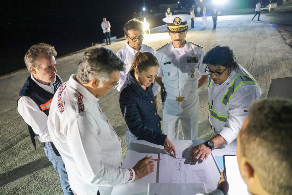 “Plan México va”: Visita Claudia Sheinbaum puerto Matamoros