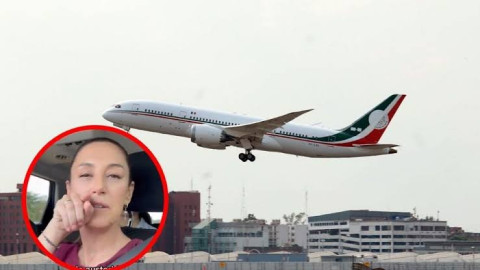 Claudia Sheinbaum bromea con regreso de avión presidencial