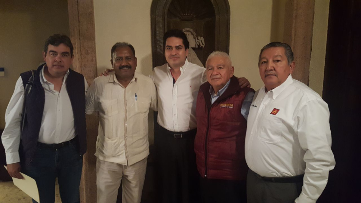 Presidentes estatales de Morena, PT y PES respaldan a Rigo Garza Faz   