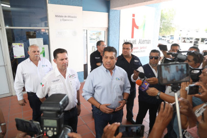 Gobernador de Tamaulipas visita Miguel Alemán
