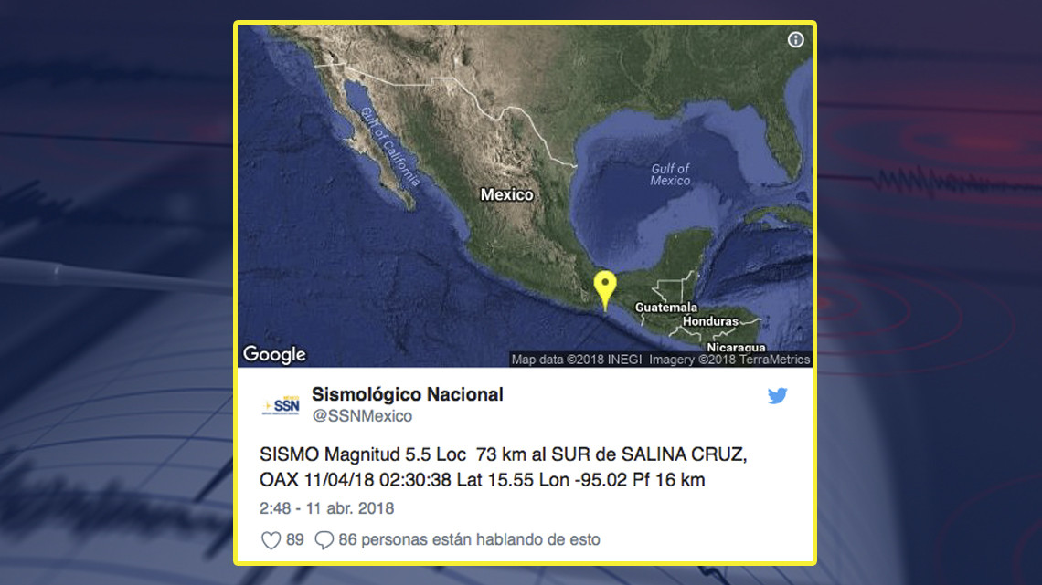 No se reportan daños tras sismo que despertó Oaxaca