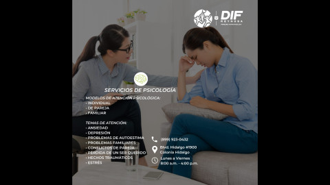 Otorga DIF Reynosa servicios psicológicos para el bienestar de las familias