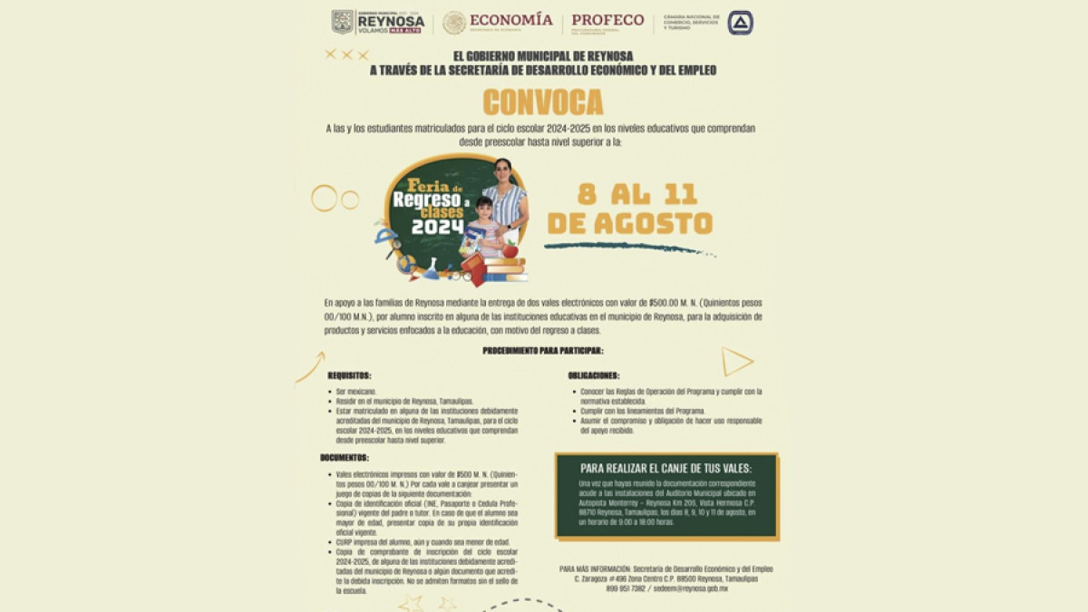 Entregará Gobierno de Carlos Peña Ortiz 2.5 MDP a estudiantes para su regreso a clases 2024 
