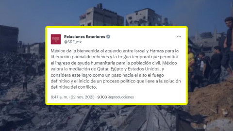 México celebra acuerdo entre Israel y Hamás para liberación de rehenes