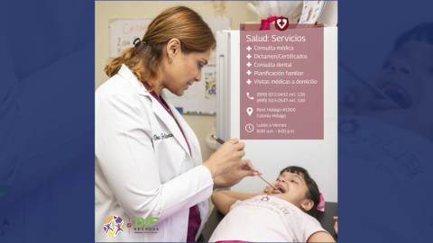 DIF Reynosa ofrece servicios médicos para toda la comunidad