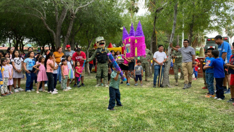 Tienen festejo muy militar