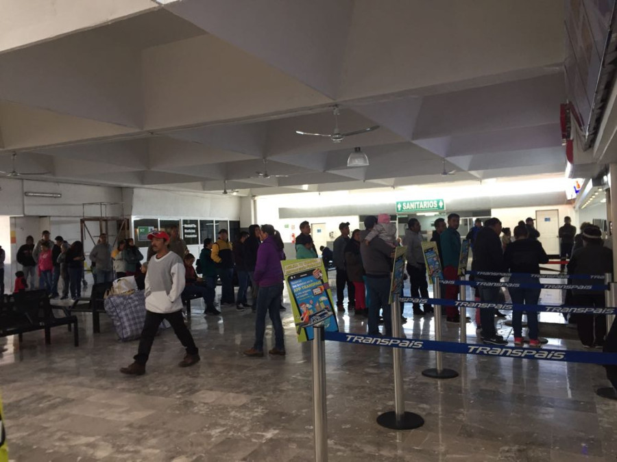 Agotados boletos en Central de autobuses