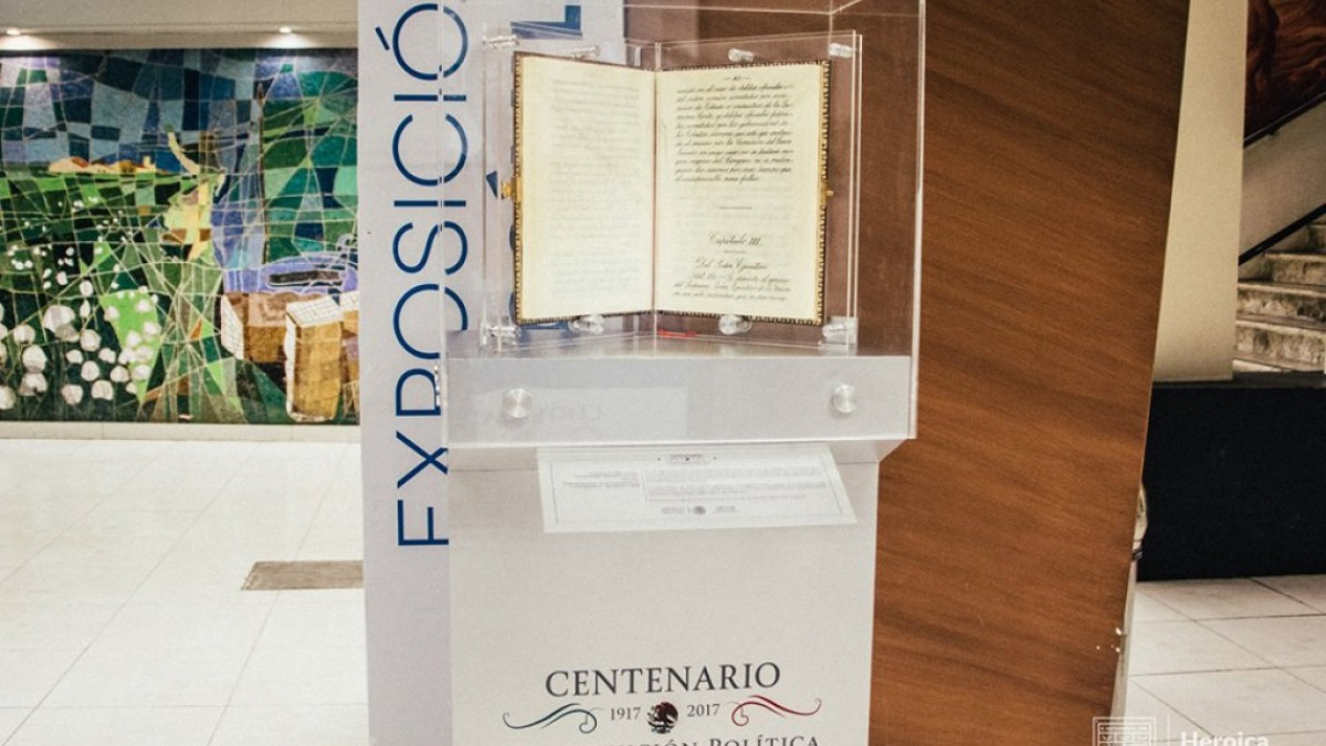 Traen exposición  de la Constitución Política de 1917