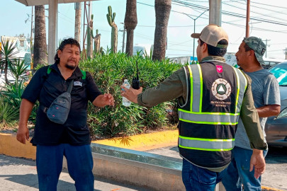 Activó Gobierno de Reynosa operativo de dotación de agua por calor extremo 