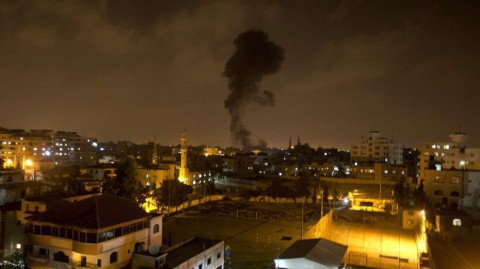 #VIDEO Momento en que misiles de Hamás llegan a Israel